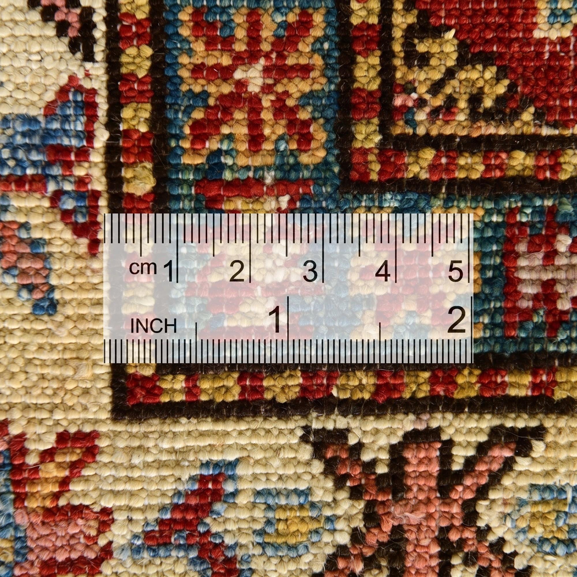 5' 1 x 6' 7 Hand Knotted Kazak Rug