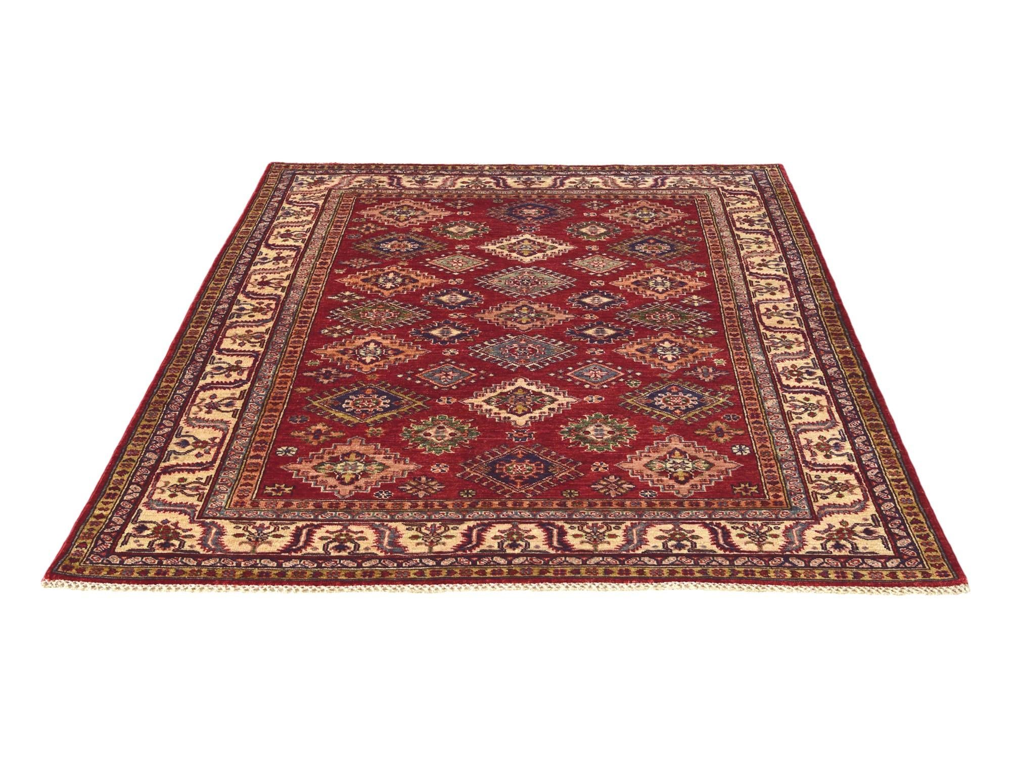5' x 6' 8 Hand Knotted Kazak Rug