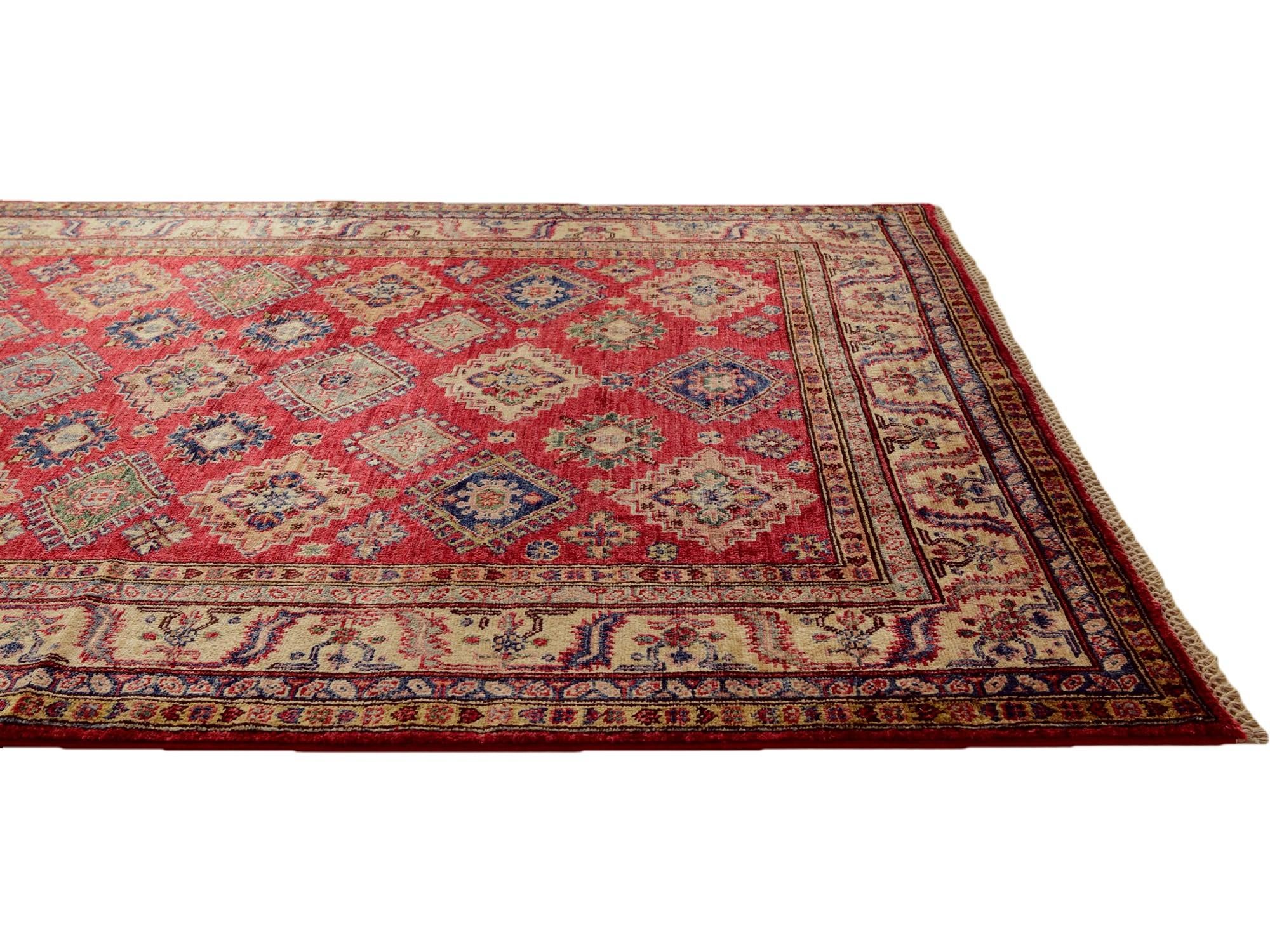 5' x 6' 8 Hand Knotted Kazak Rug