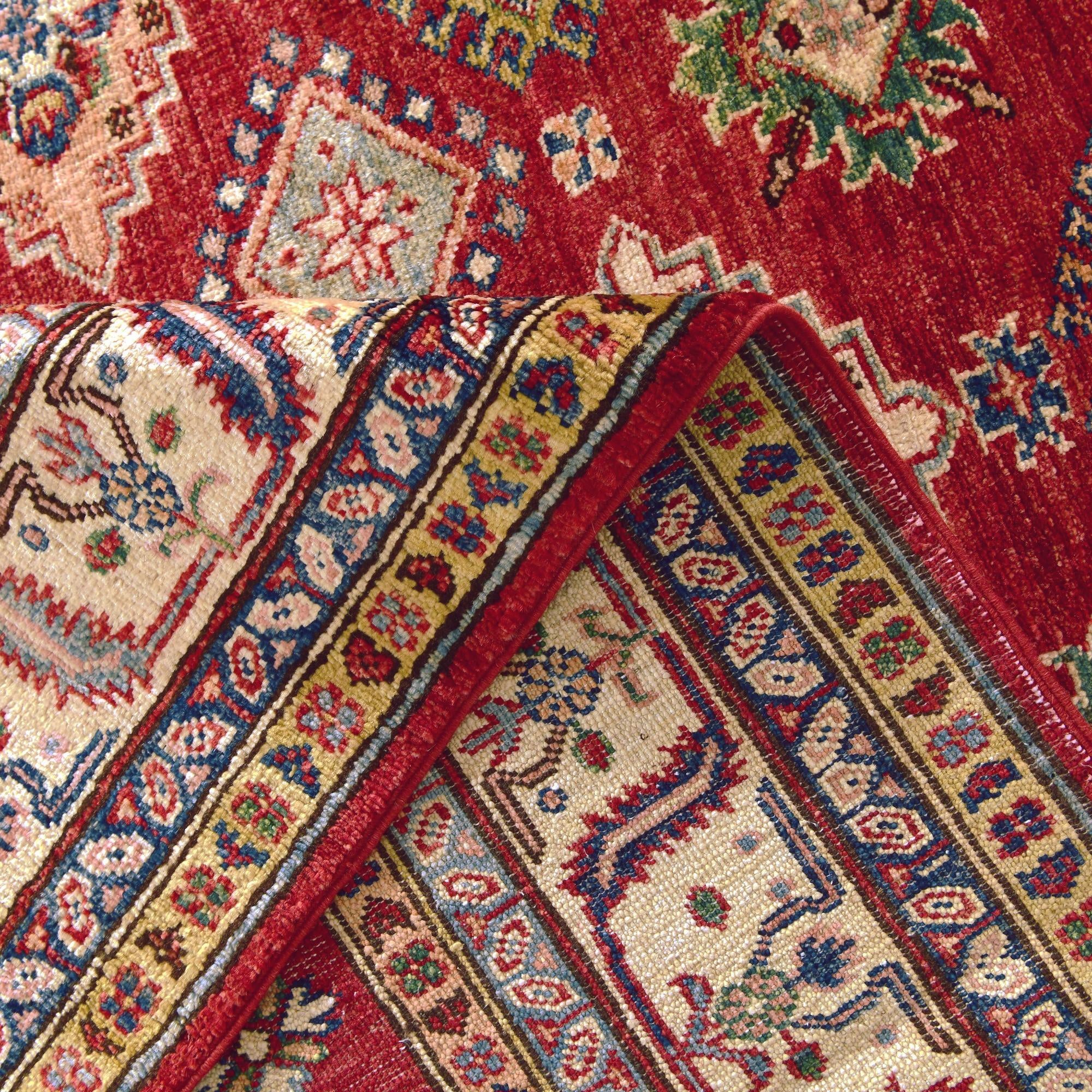 5' x 6' 8 Hand Knotted Kazak Rug