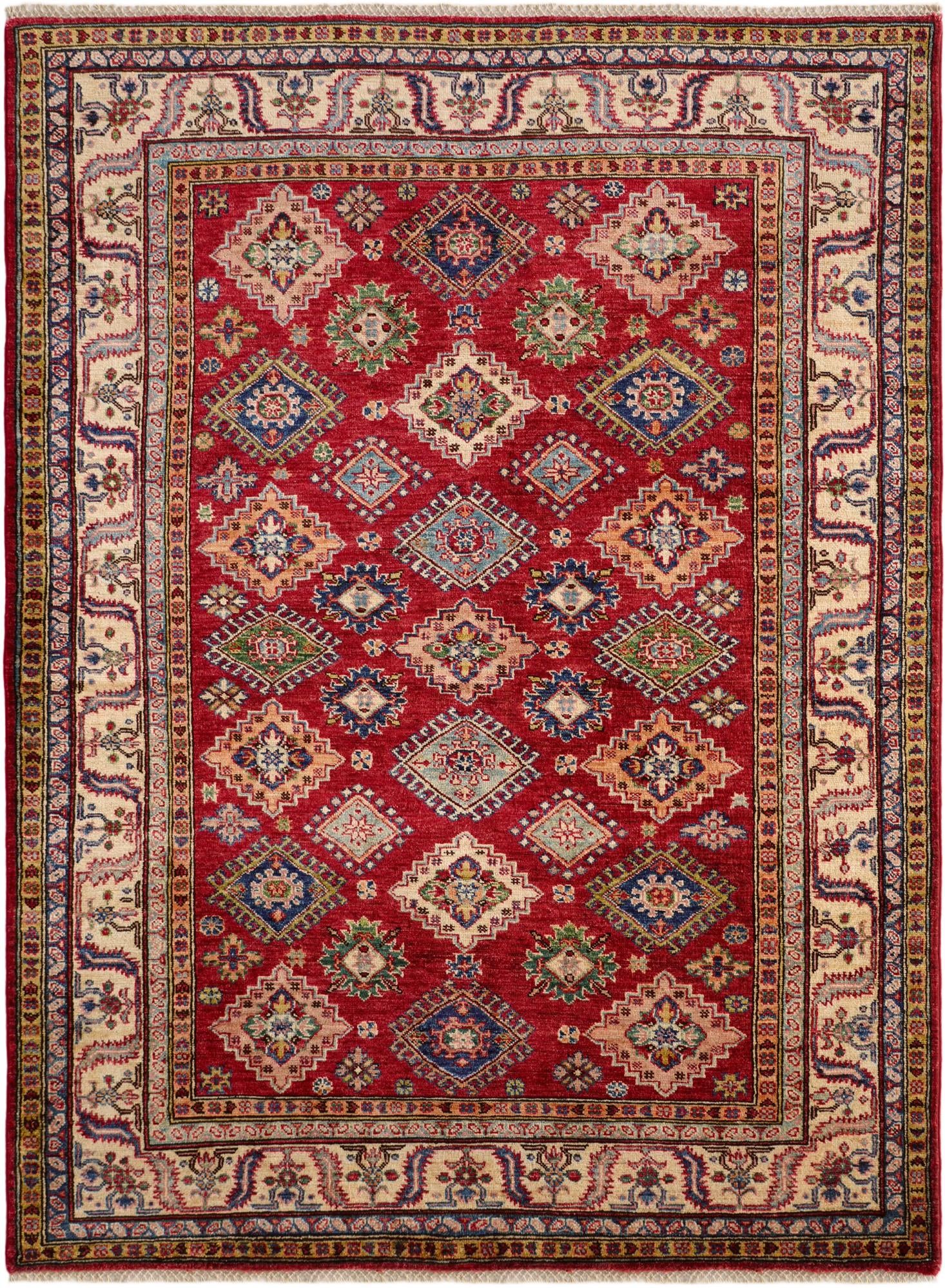 5' x 6' 8 Hand Knotted Kazak Rug