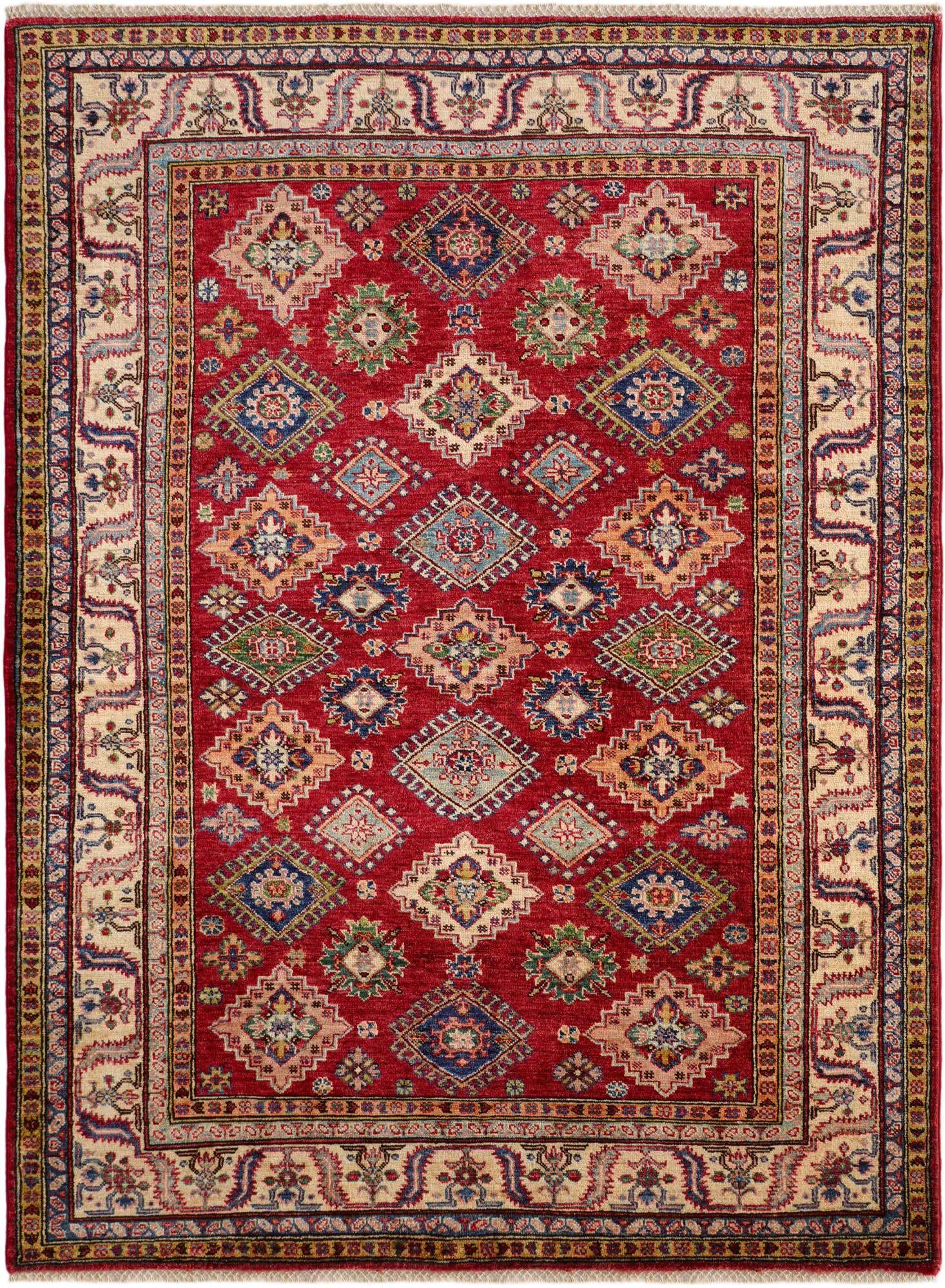5' x 6' 8 Hand Knotted Kazak Rug