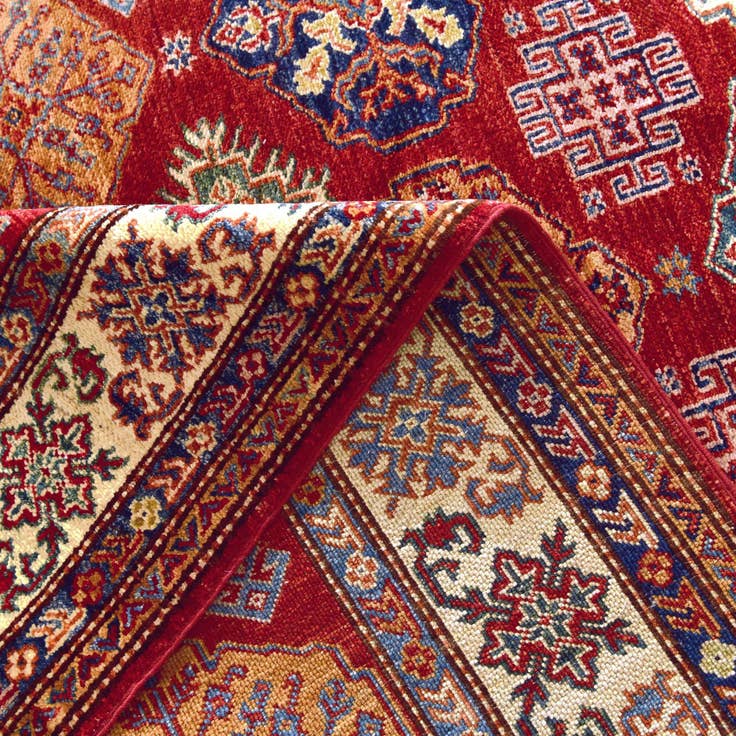 Detail image of 4' 9 x 6' 4 Hand Knotted Kazak Rug