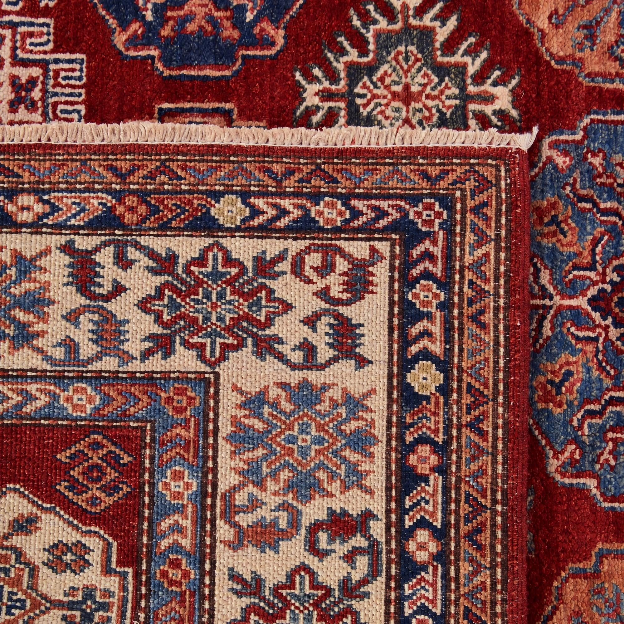 145cm x 195cm Hand Knotted Kazak Rug