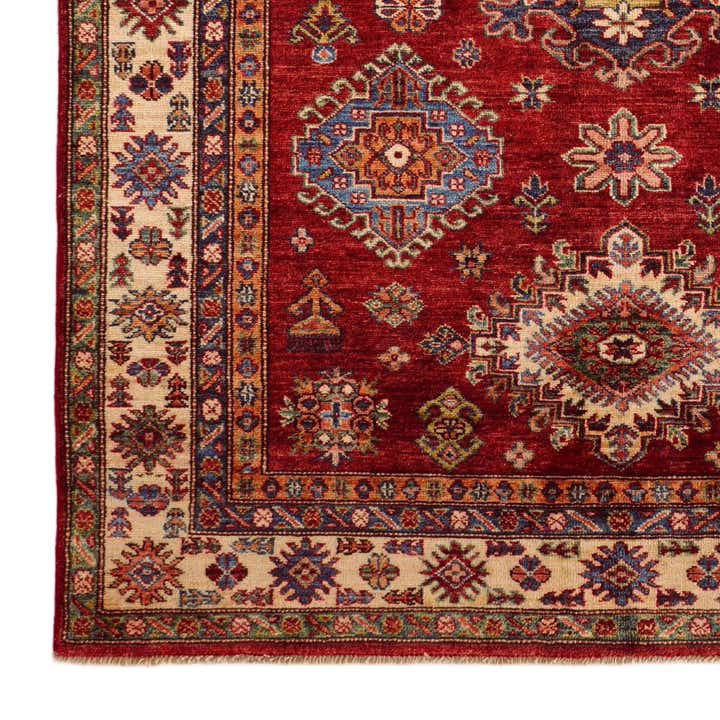 4' 11 x 6' 5 Hand Knotted Kazak Rug