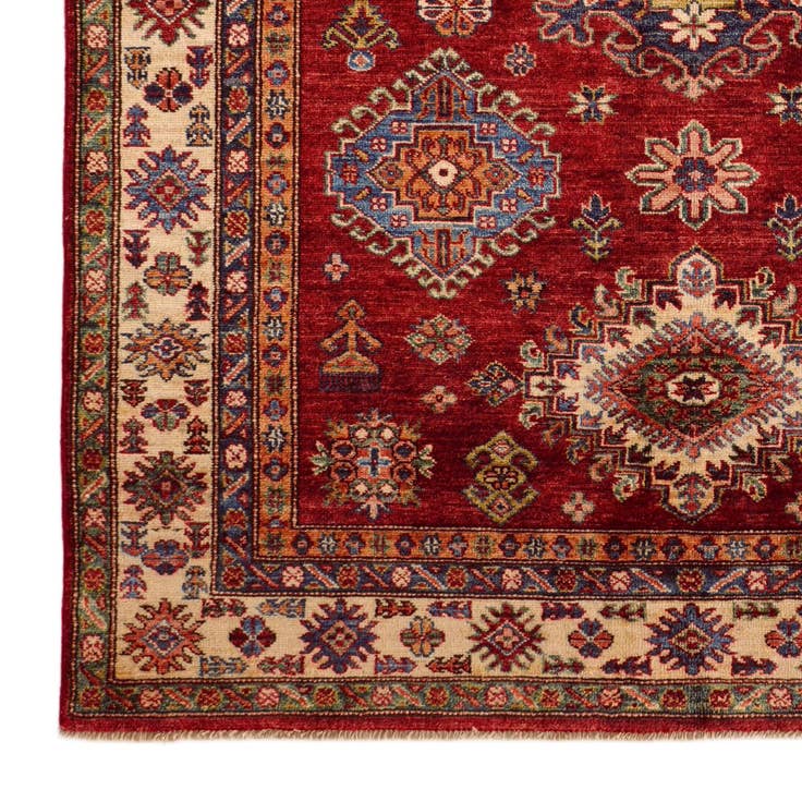 Detail image of 4' 11 x 6' 5 Hand Knotted Kazak Rug