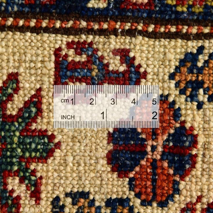 Detail image of 4' 11 x 6' 5 Hand Knotted Kazak Rug
