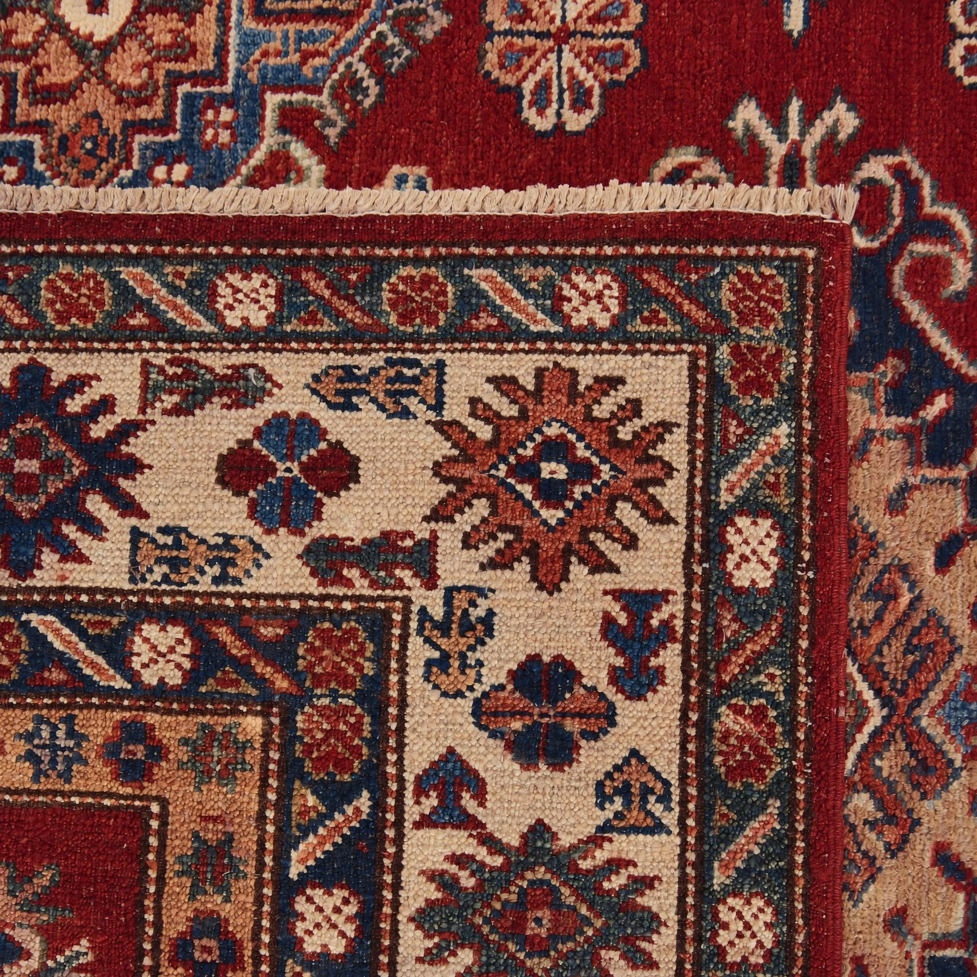 150cm x 195cm Hand Knotted Kazak Rug