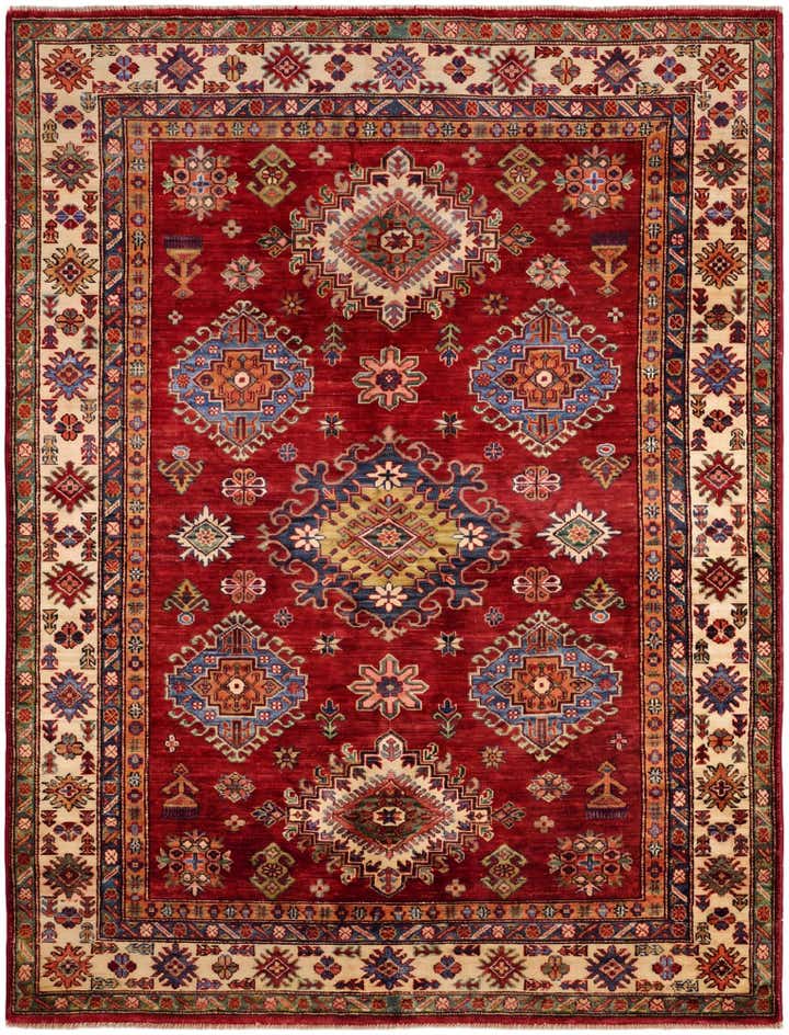 4' 11 x 6' 5 Hand Knotted Kazak Rug