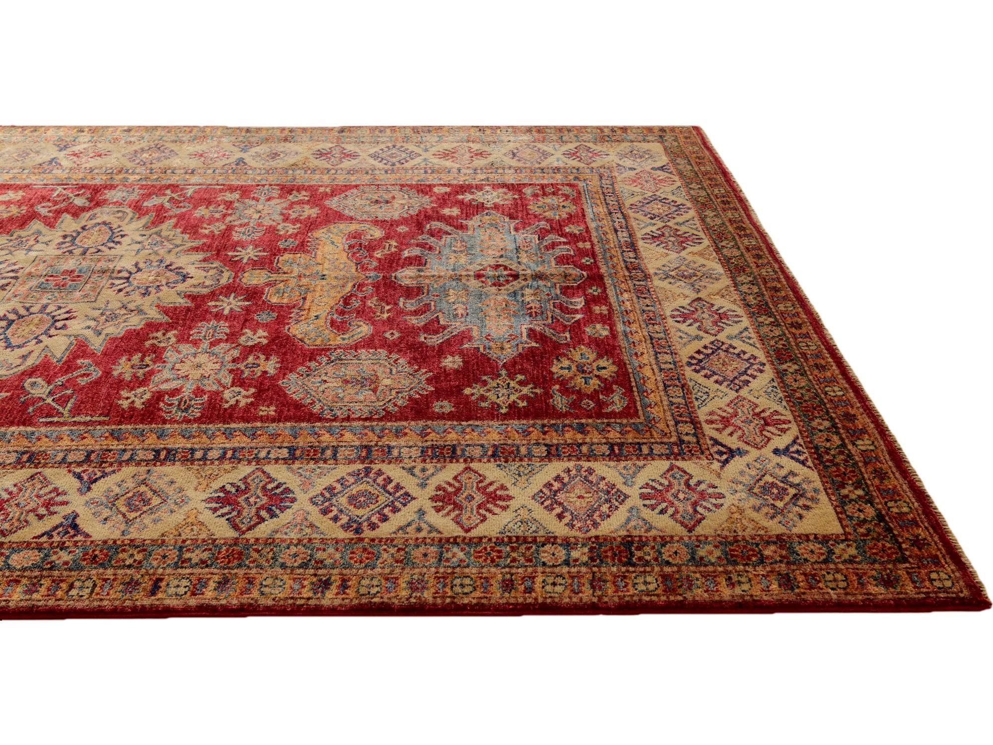 5' 10 x 8' Hand Knotted Kazak Rug