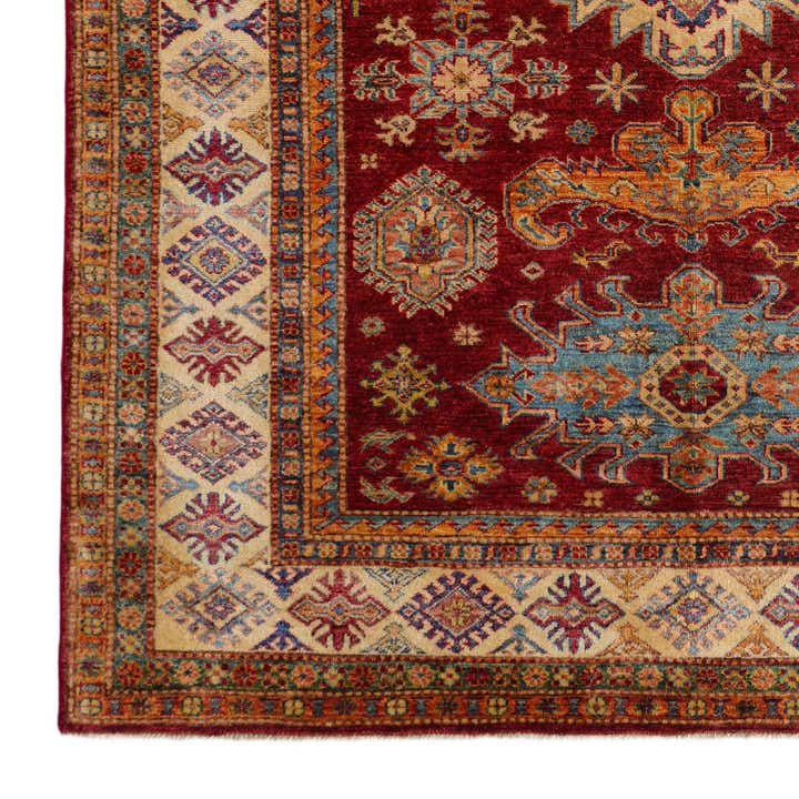 5' 10 x 8' Hand Knotted Kazak Rug