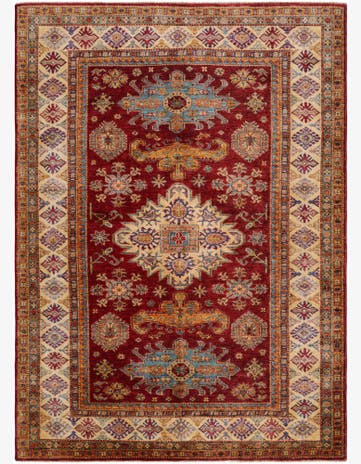 5' 10 x 8' Hand Knotted Kazak Rug