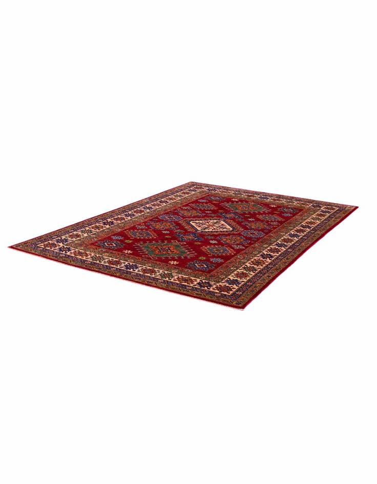Detail image of 4' 10 x 6' 8 Hand Knotted Kazak Rug
