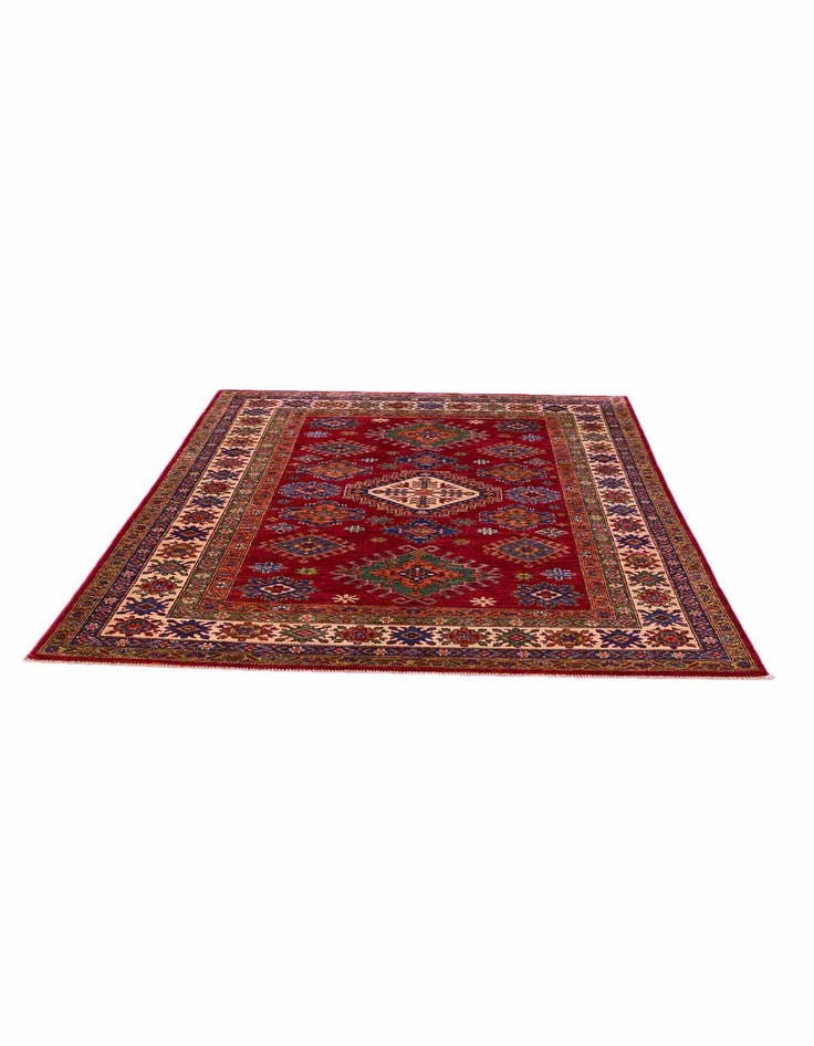 Detail image of 4' 10 x 6' 8 Hand Knotted Kazak Rug