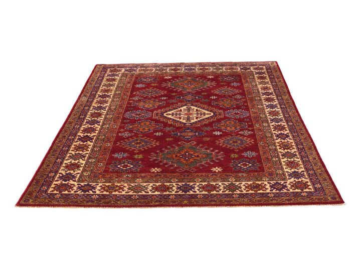 4' 10 x 6' 8 Hand Knotted Kazak Rug