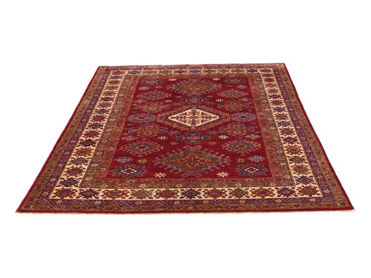 Detail image of 4' 10 x 6' 8 Hand Knotted Kazak Rug