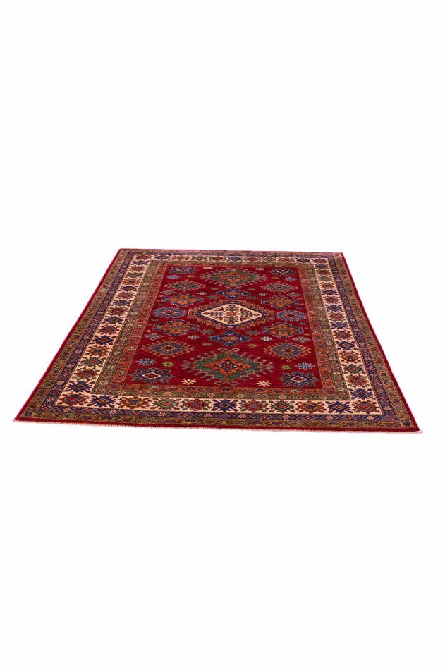 Detail image of 4' 10 x 6' 8 Hand Knotted Kazak Rug