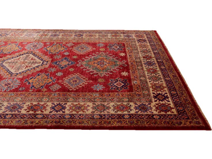 Detail image of 4' 10 x 6' 8 Hand Knotted Kazak Rug