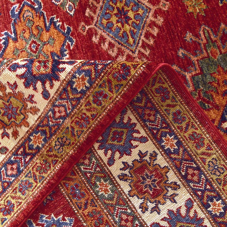 Detail image of 4' 10 x 6' 8 Hand Knotted Kazak Rug