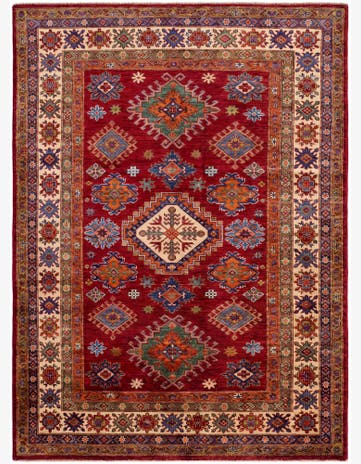4' 10 x 6' 8 Hand Knotted Kazak Rug
