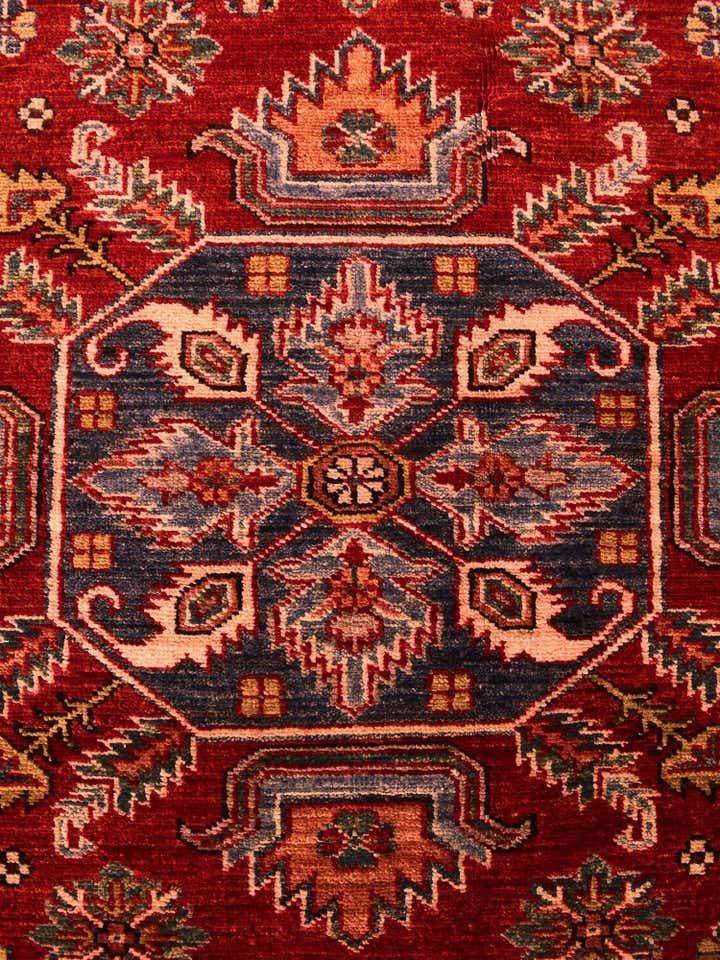 5' x 6' 8 Hand Knotted Kazak Rug