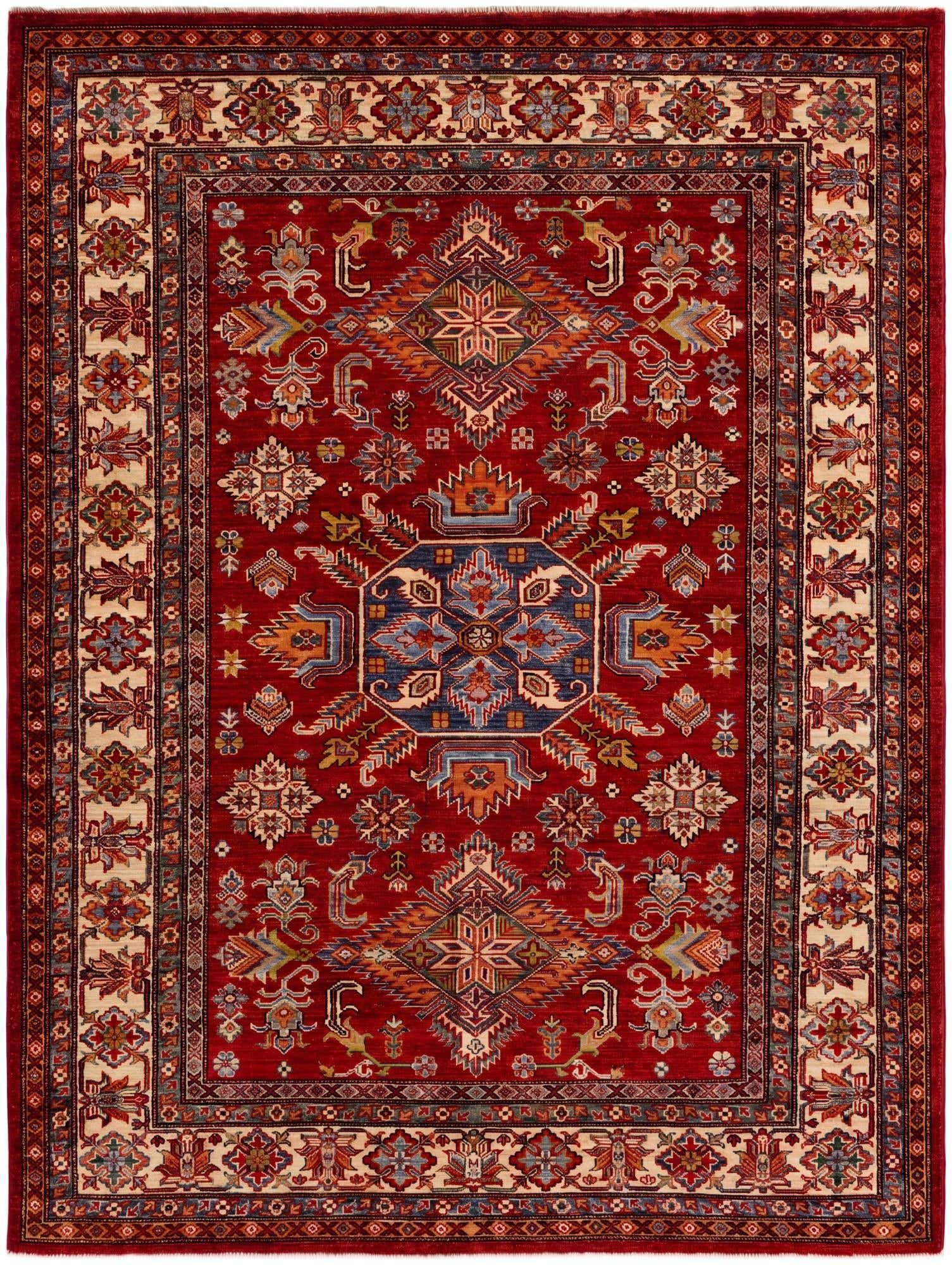 5' x 6' 8 Hand Knotted Kazak Rug