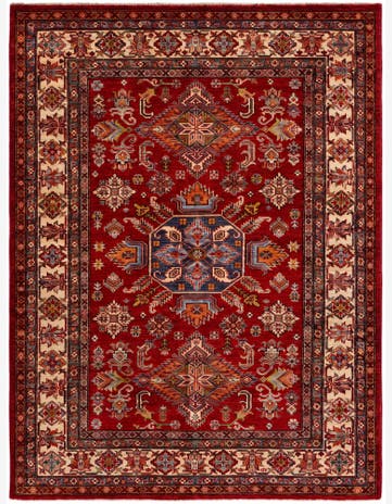 5' x 6' 8 Hand Knotted Kazak Rug