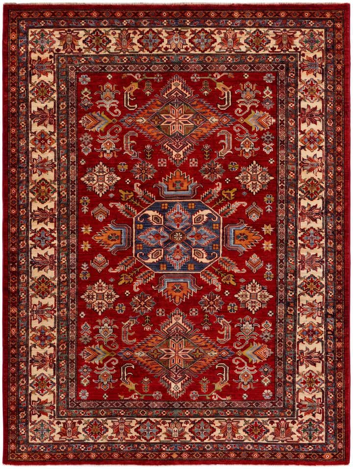 5' x 6' 8 Hand Knotted Kazak Rug