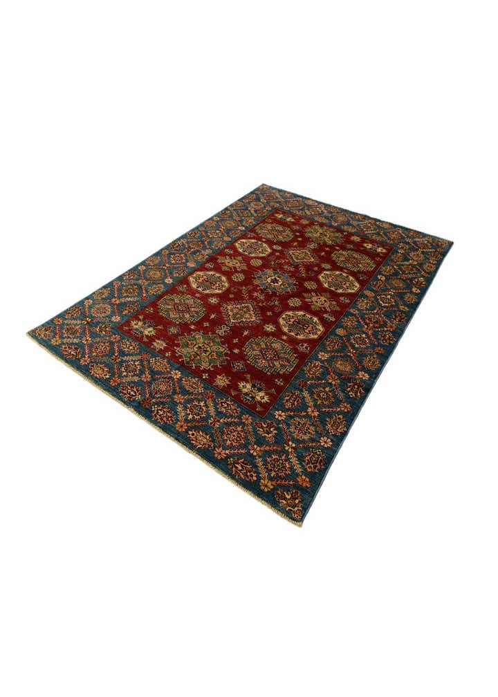 5' 10 x 8' 1 Hand Knotted Kazak Rug