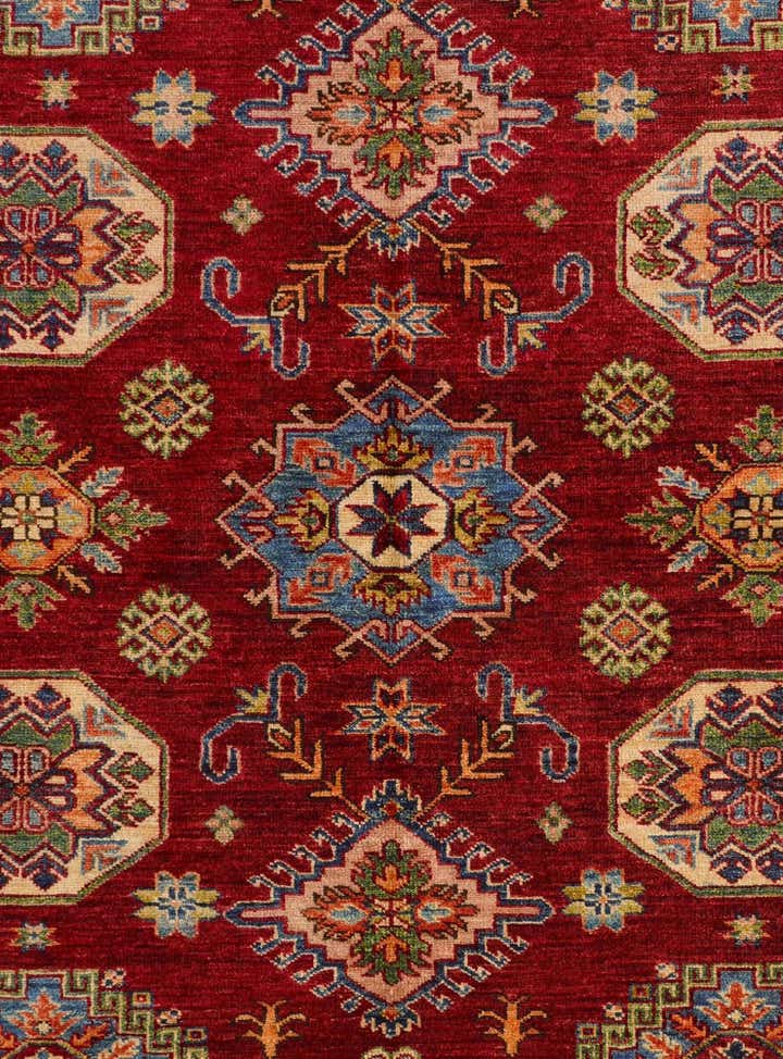 5' 10 x 8' 1 Hand Knotted Kazak Rug