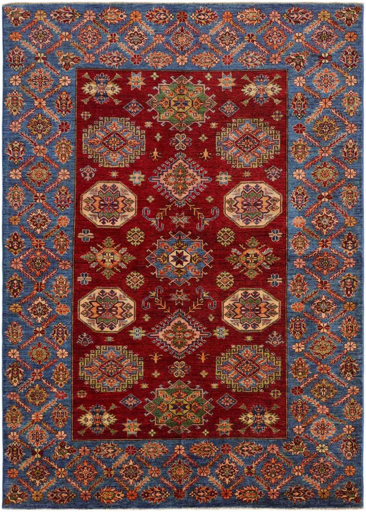 5' 10 x 8' 1 Hand Knotted Kazak Rug