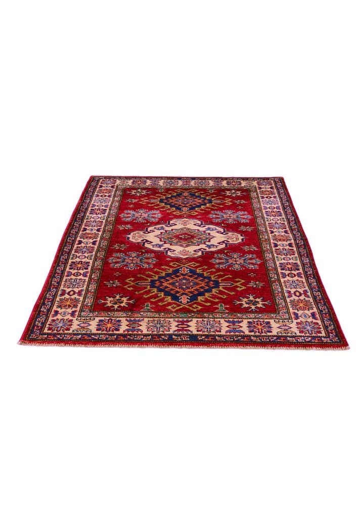 3' 5 x 4' 8 Hand Knotted Kazak Rug