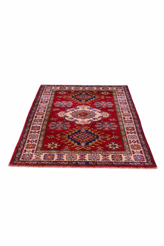 Detail image of 3' 5 x 4' 8 Hand Knotted Kazak Rug