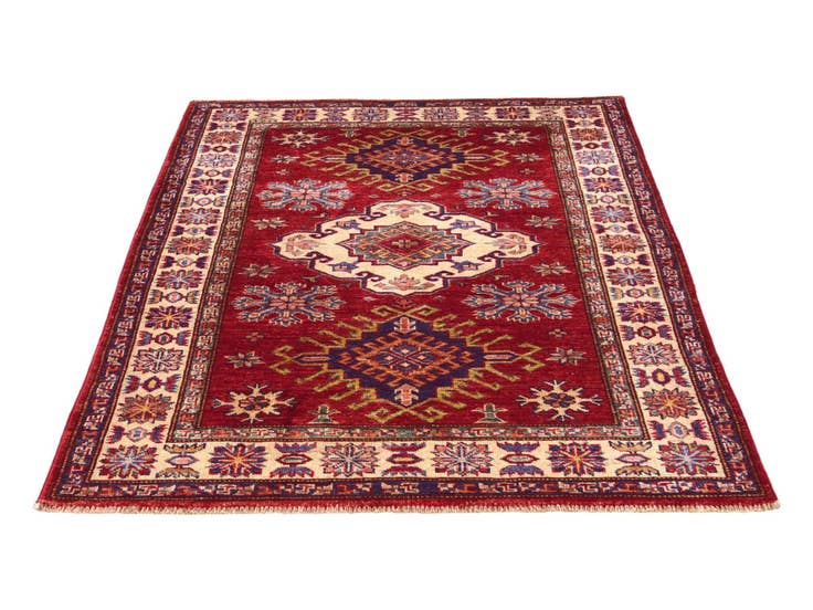 Detail image of 3' 5 x 4' 8 Hand Knotted Kazak Rug