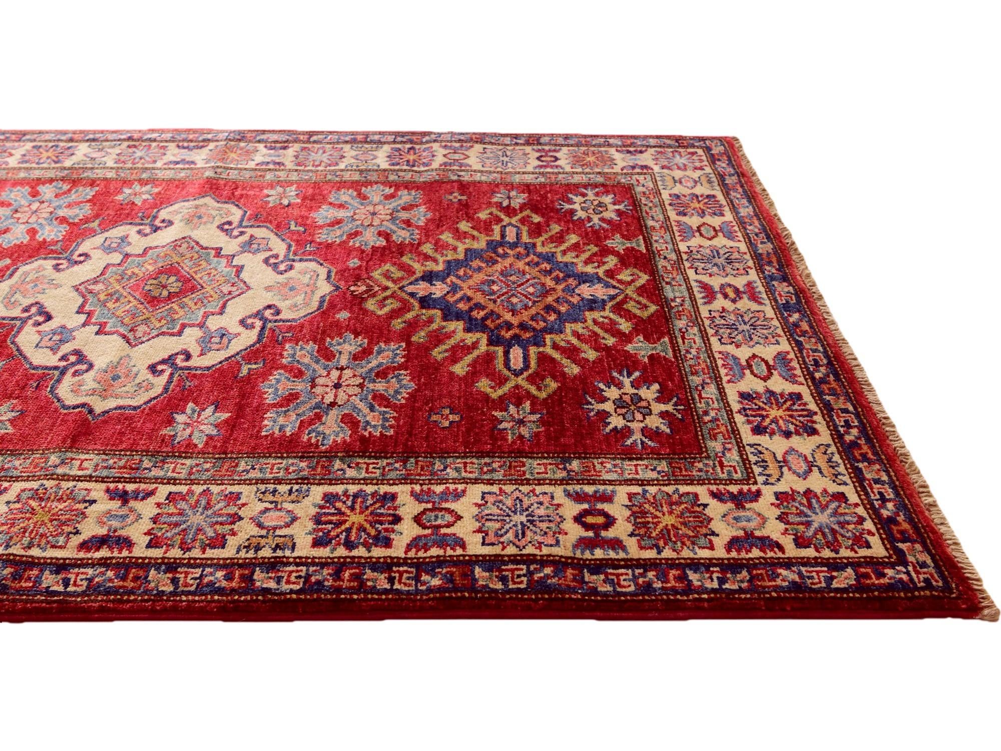 3' 5 x 4' 8 Hand Knotted Kazak Rug