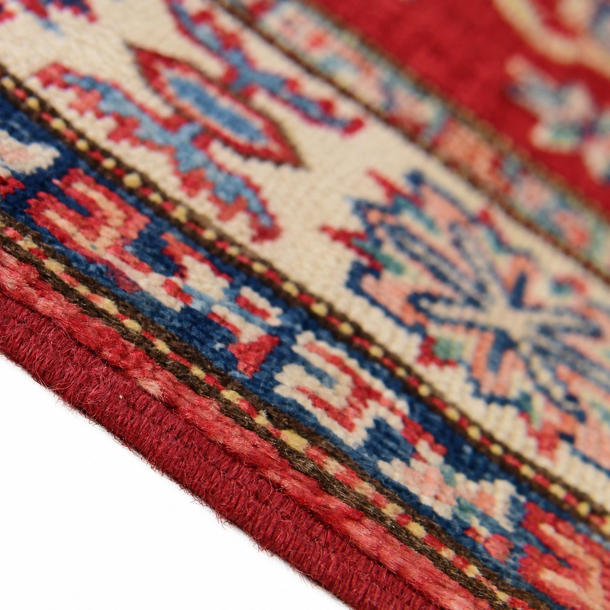 105cm x 140cm Hand Knotted Kazak Rug
