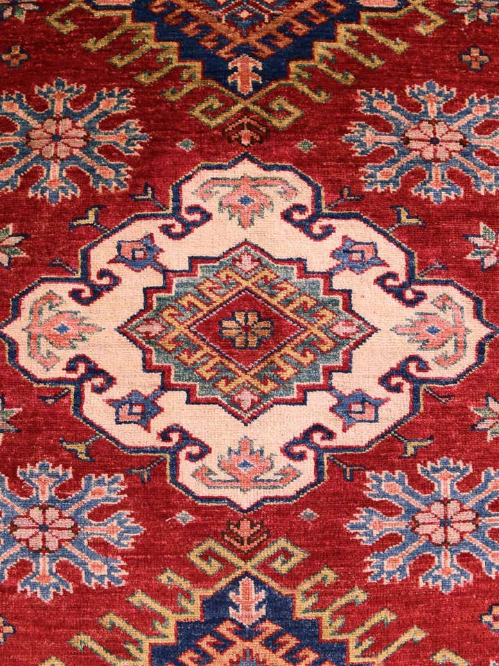 3' 5 x 4' 8 Hand Knotted Kazak Rug