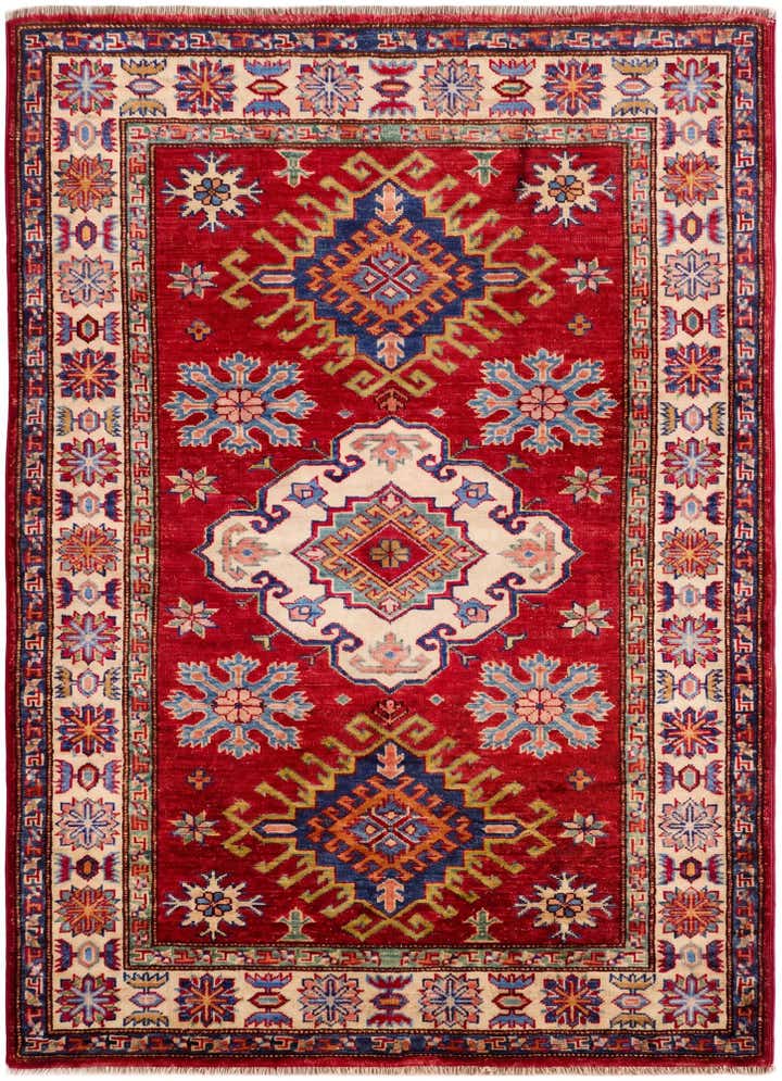 3' 5 x 4' 8 Hand Knotted Kazak Rug