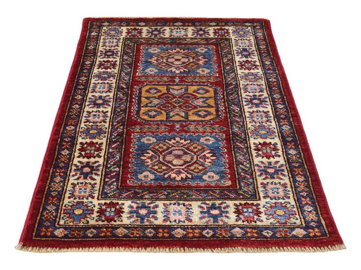 Detail image of 1' 11 x 3' 1 Hand Knotted Kazak Rug