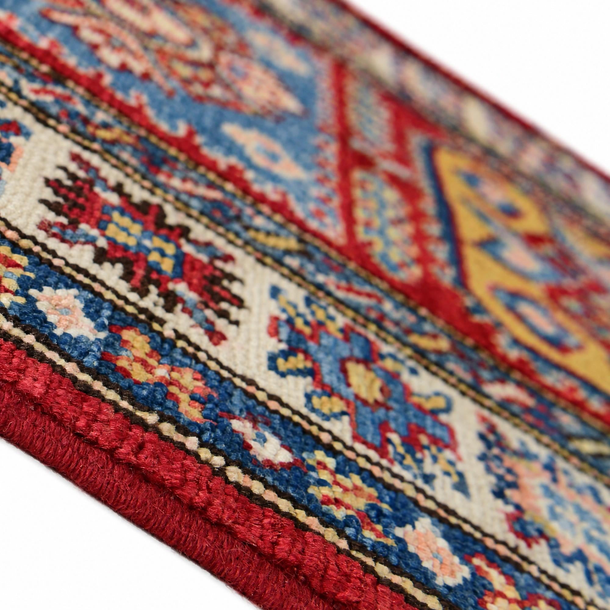 60cm x 95cm Hand Knotted Kazak Rug