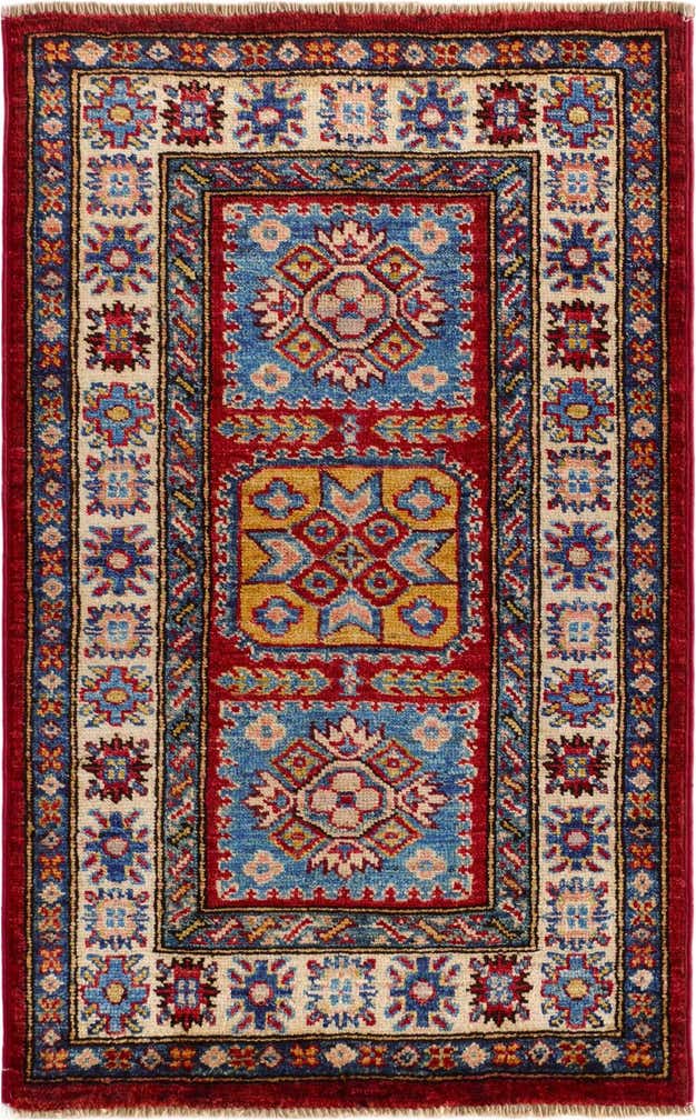 1' 11 x 3' 1 Hand Knotted Kazak Rug