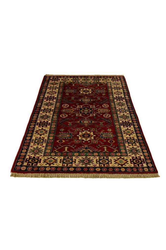 3' 3 x 5' 5 Hand Knotted Kazak Rug