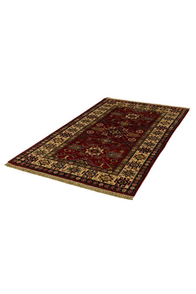 3' 3 x 5' 5 Hand Knotted Kazak Rug