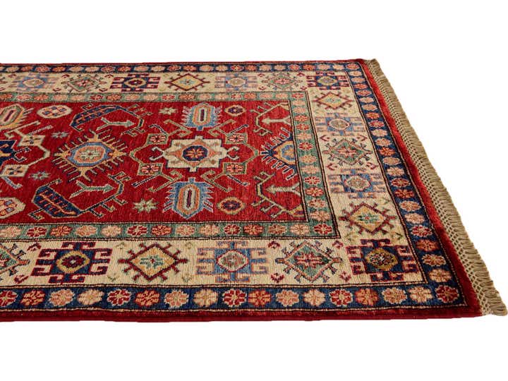3' 3 x 5' 5 Hand Knotted Kazak Rug