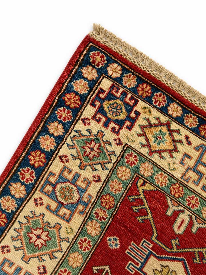3' 3 x 5' 5 Hand Knotted Kazak Rug