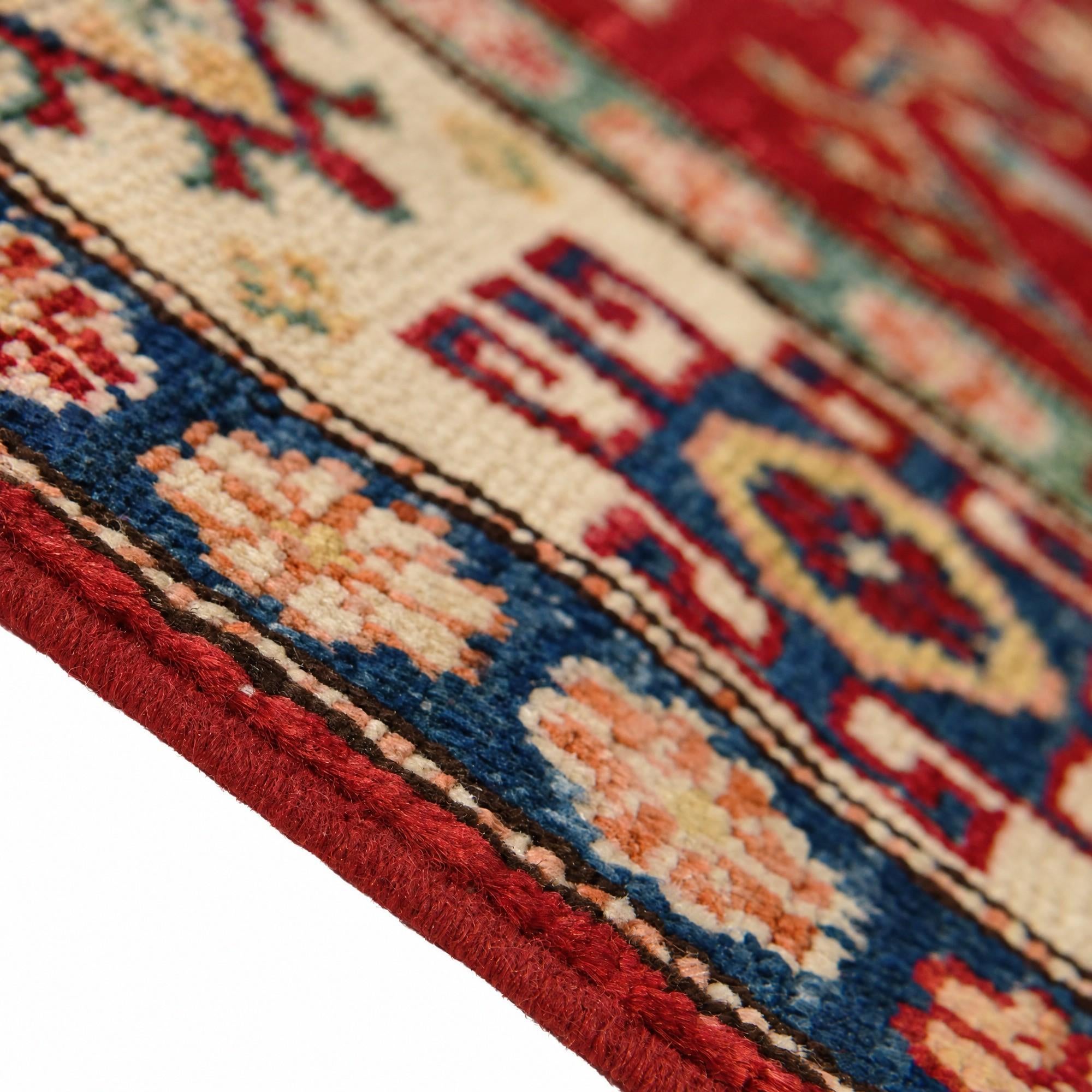 100cm x 165cm Hand Knotted Kazak Rug