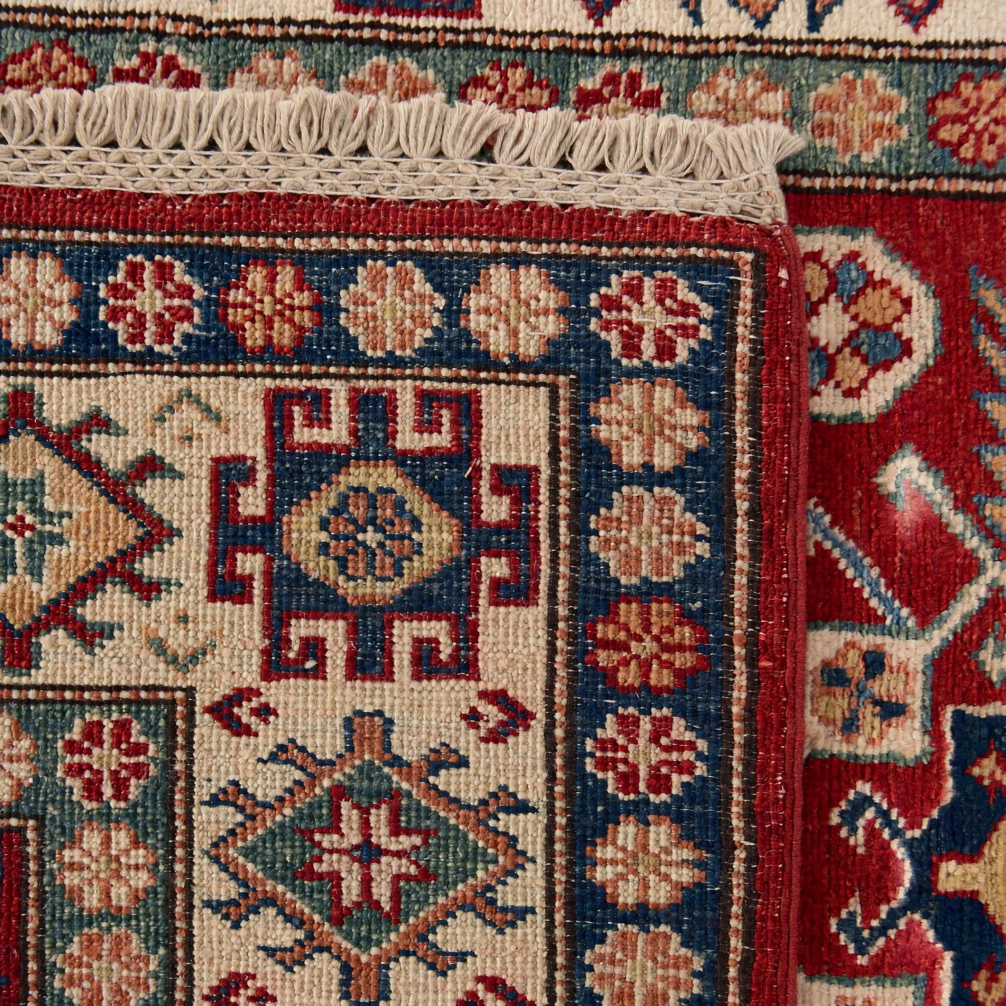100cm x 165cm Hand Knotted Kazak Rug
