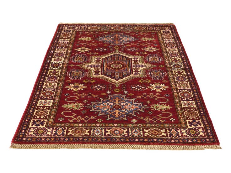 Detail image of 3' 4 x 5' 1 Hand Knotted Kazak Rug