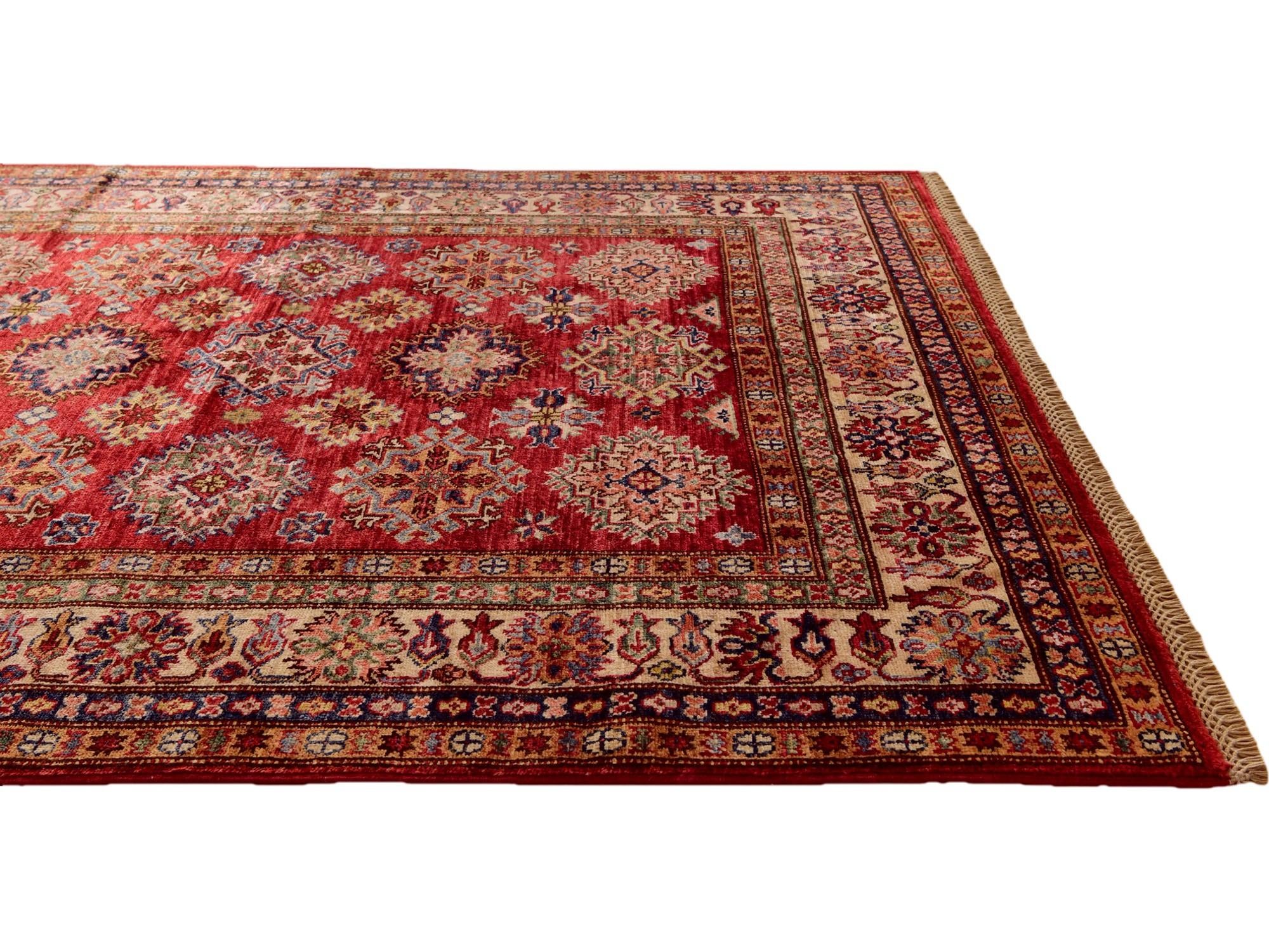 4' 11 x 6' 5 Hand Knotted Kazak Rug