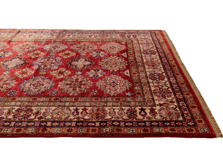 Detail image of 4' 11 x 6' 5 Hand Knotted Kazak Rug